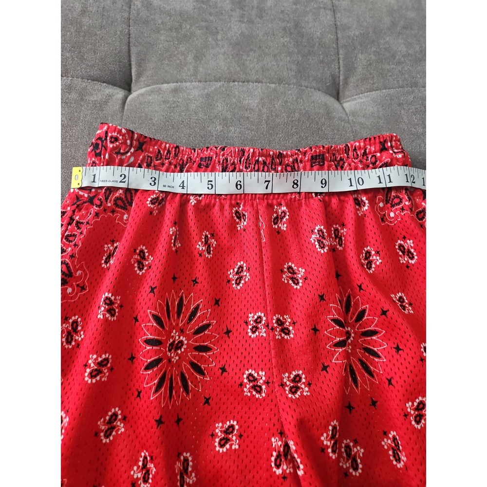Bravest Studios Red Paisley Athletic Shorts - Picture 4 of 12